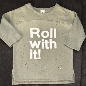 Stem 3/4 sleeve sweatshirt